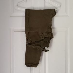 Maternity skinny olive pants
